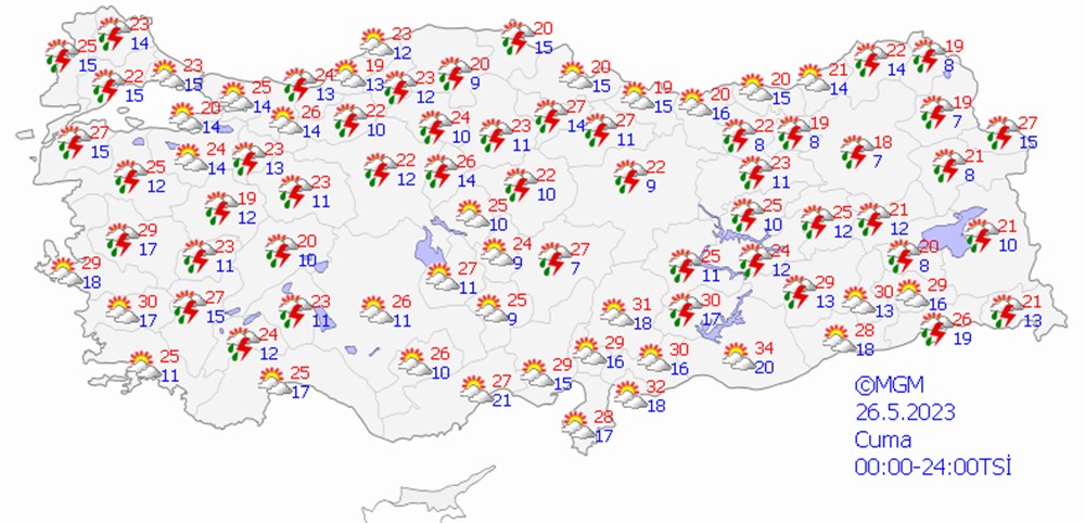 12 il için sağanak yağış uyarısı (Bugün hava nasıl olacak?) - 18