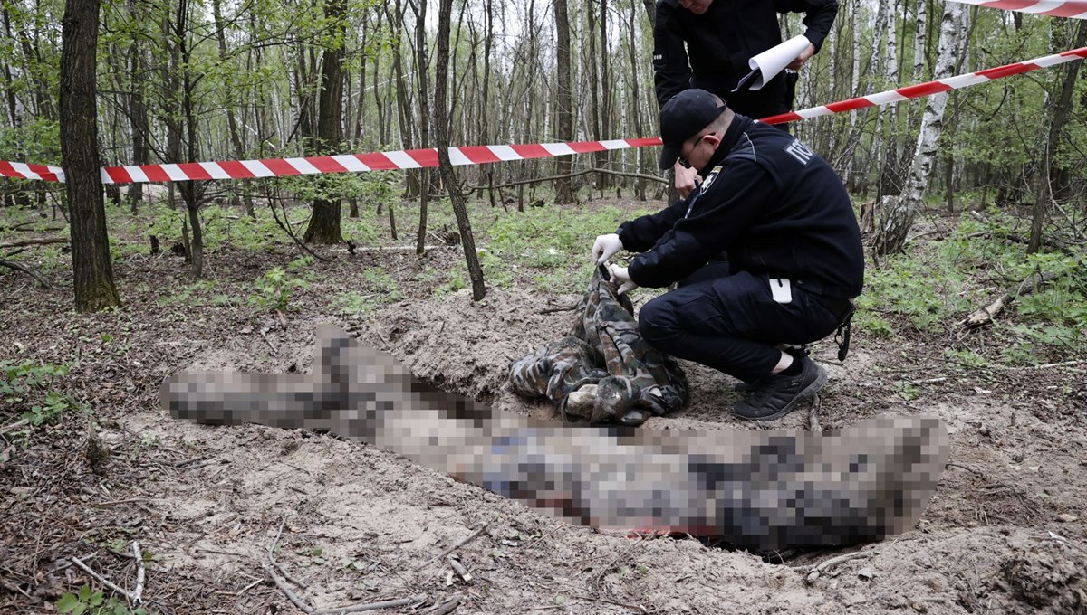 Buça’daki Rus askerlerinin bulunduğu bölgeden ceset çıkarıldı