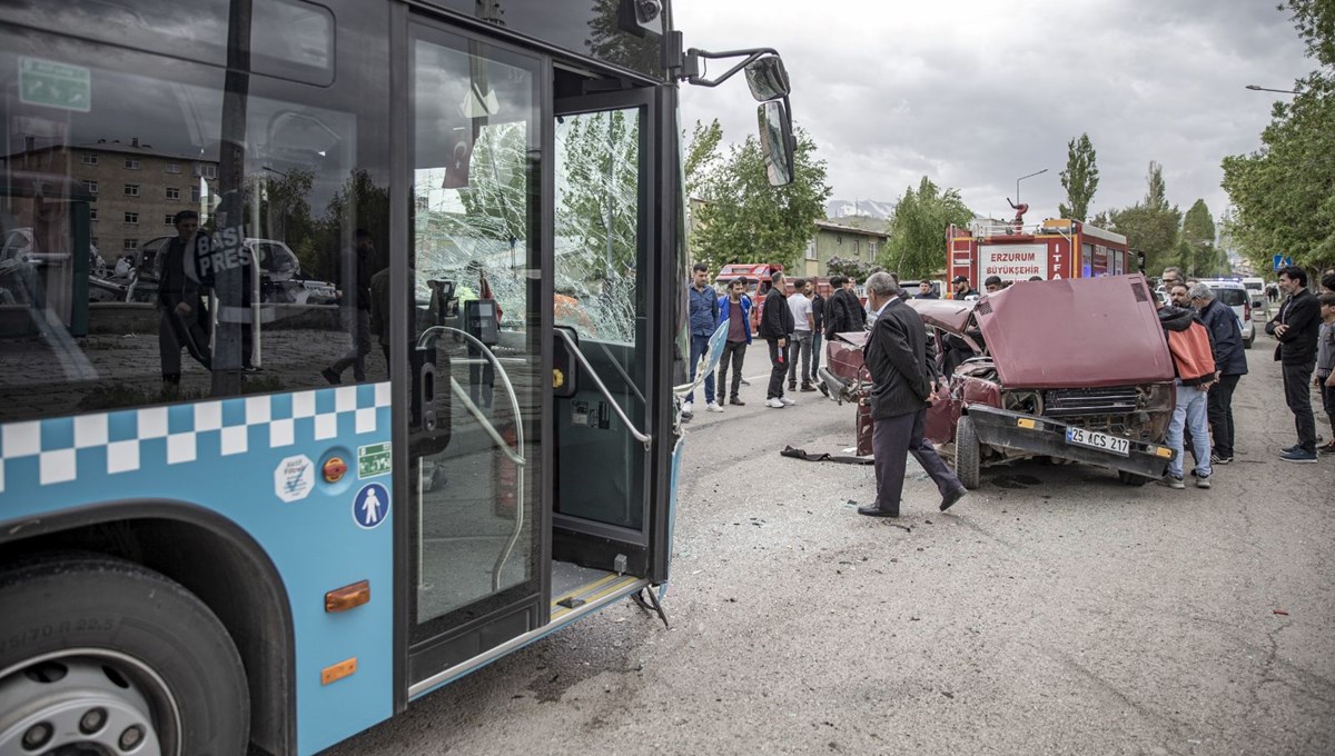 Erzurum'da trafik kazası: 1 ölü, 1 yaralı