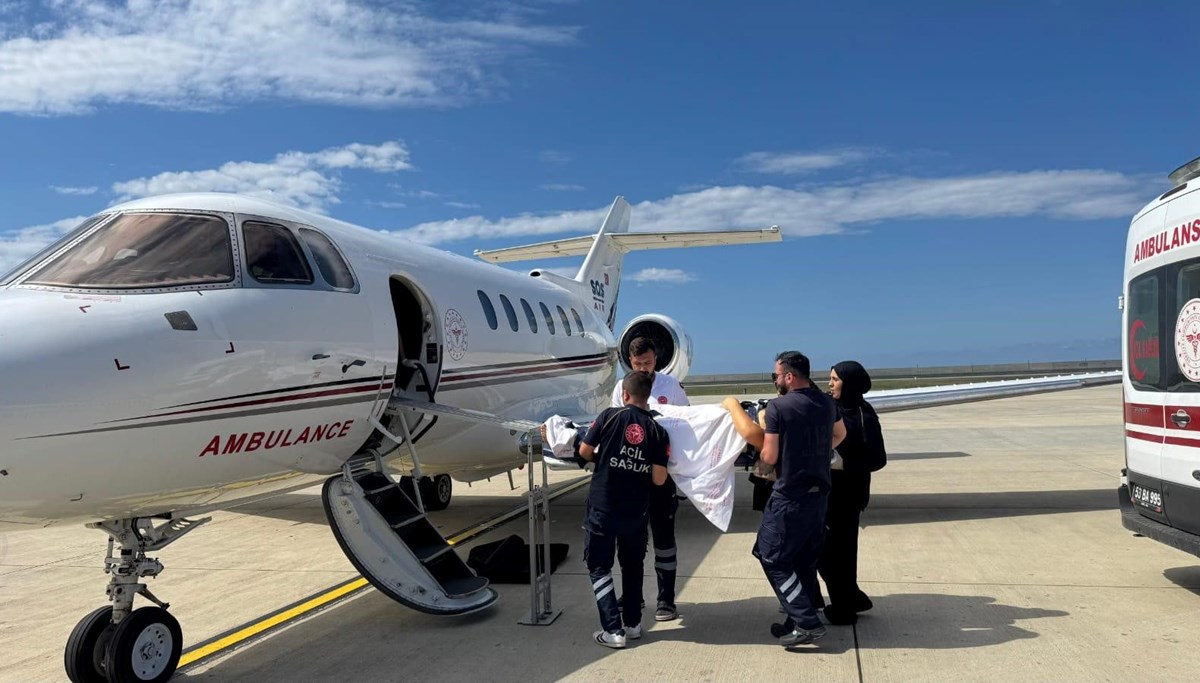 Ambulans uçak 22 yaşındaki hasta için havalandı