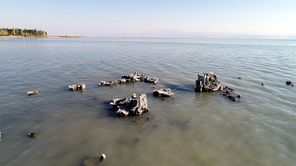 Van Gölü’nde sular çekilince mikrobiyalitler ortaya çıktı - 2